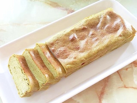 豆腐でヘルシー?チーズケーキ風の抹茶ういろう仕立て